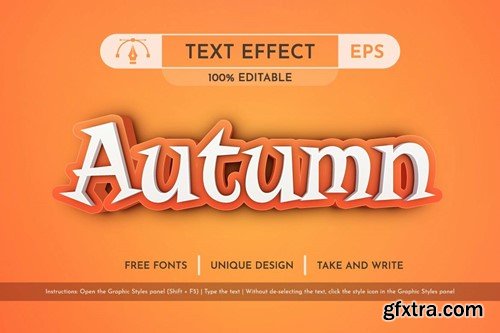 Orange October - Editable Text Effect, Font Style VQPC7S9