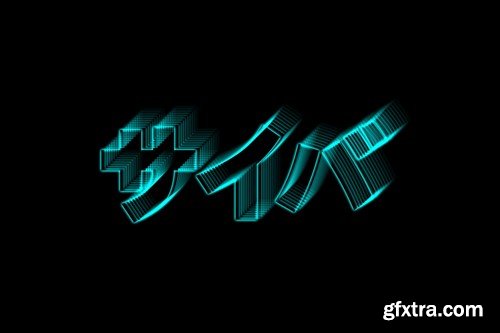 Neon Rushing Text Effect A6ZVK9K