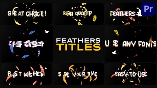 Videohive - Feathers Titles for Premiere Pro - 48504921 - 48504921