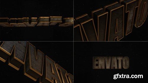 Videohive Logo Opener Golden 48575414