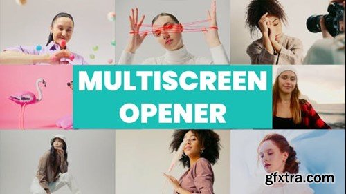 Videohive Rhythmic Multiscreen Dynamic Opener & Split Screen Slideshow 48896160