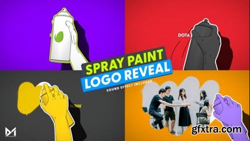 Videohive Spray Pain Reveal - Logo Image and Video 48904218