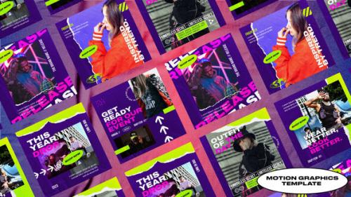 Videohive - Goody Grunge Hypebeast Posts | Mogrt - 48521283 - 48521283