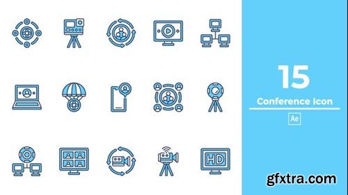Videohive Conference Icon After Effect 48888702