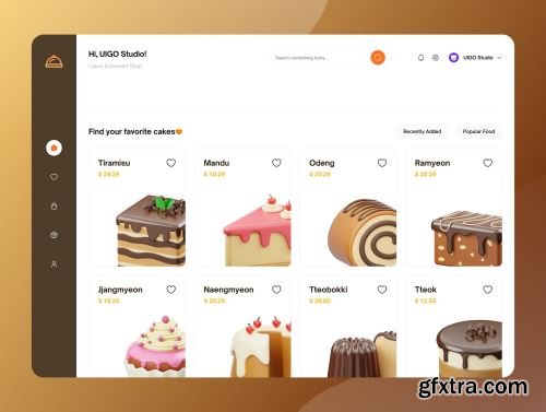 Cakes 3D Icon Ui8.net