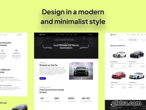 Carent - Car Rental Web Templates Ui8.net