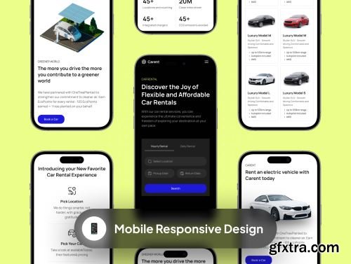 Carent - Car Rental Web Templates Ui8.net