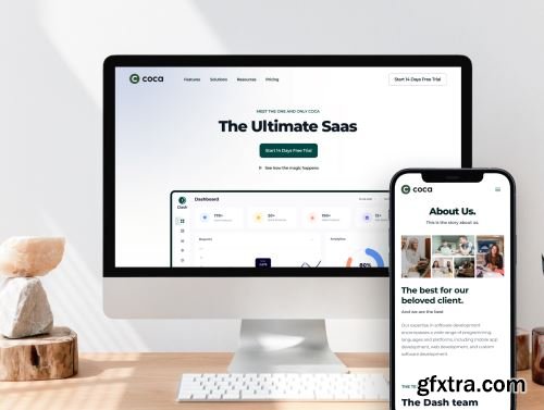 Coca - Saas & Startup Website Ui8.net