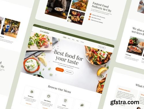 Cuisine - Food & Restaurant Framer Template Ui8.net