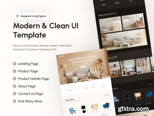 Decor: Modern Furniture Store template (Figma) Ui8.net