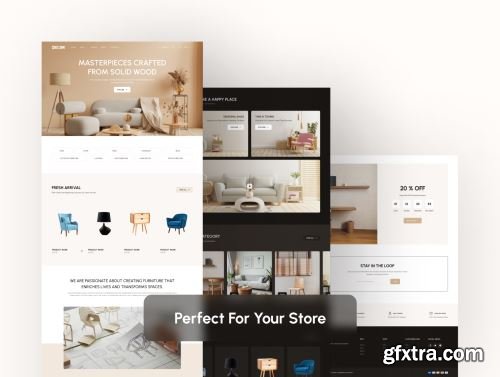 Decor: Modern Furniture Store template (Figma) Ui8.net