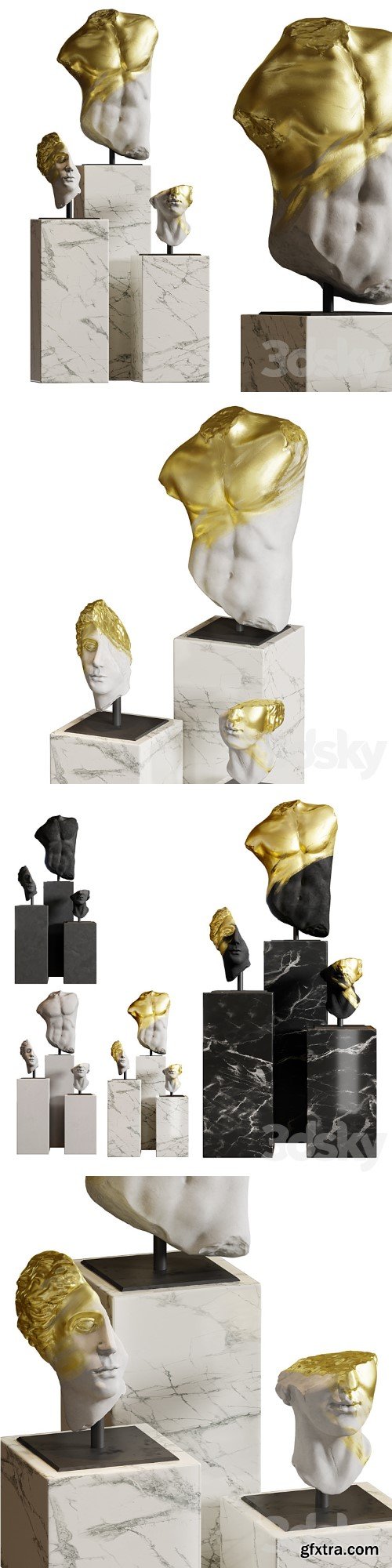 Composition of sculptures