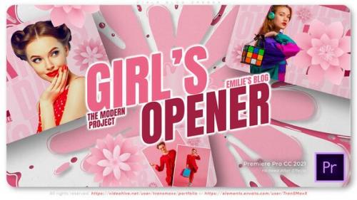 Videohive - Girls Blog Opener - 48534176 - 48534176