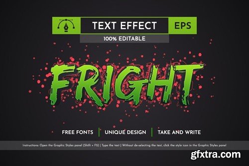 Zombie - Editable Text Effect, Font Style MD66PLA