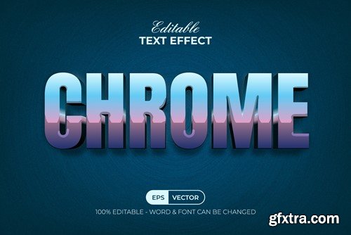 Chrome Text Effect Style GCMUYAA