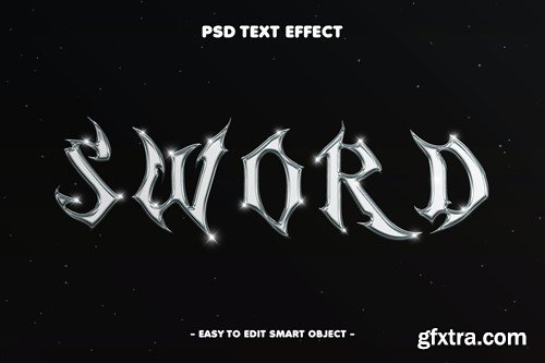 Sword Metal Layer Style Text Effect Text Effect 6EWDBHQ