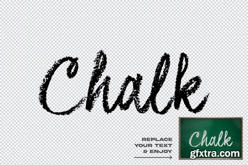 Chalk Lettering PSD Layer Style Text Effect ZW3JPN2
