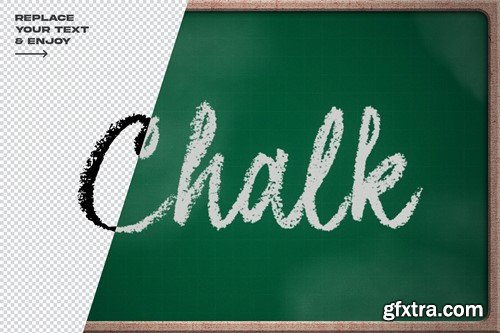 Chalk Lettering PSD Layer Style Text Effect ZW3JPN2