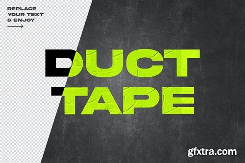 Duct Tape PSD Layer Style Text Effect 6LFD6EC