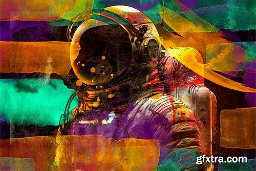 Abstract Painting Photo Effect Template EZASWM5