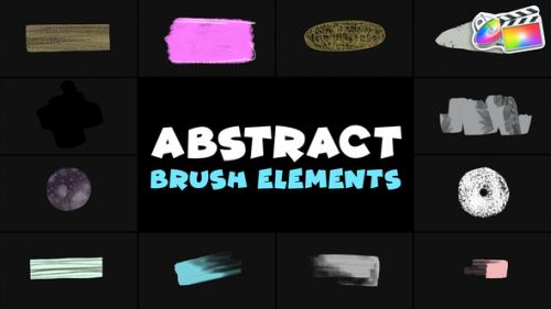 Videohive - Abstract Brush Elements | FCPX - 48542254 - 48542254