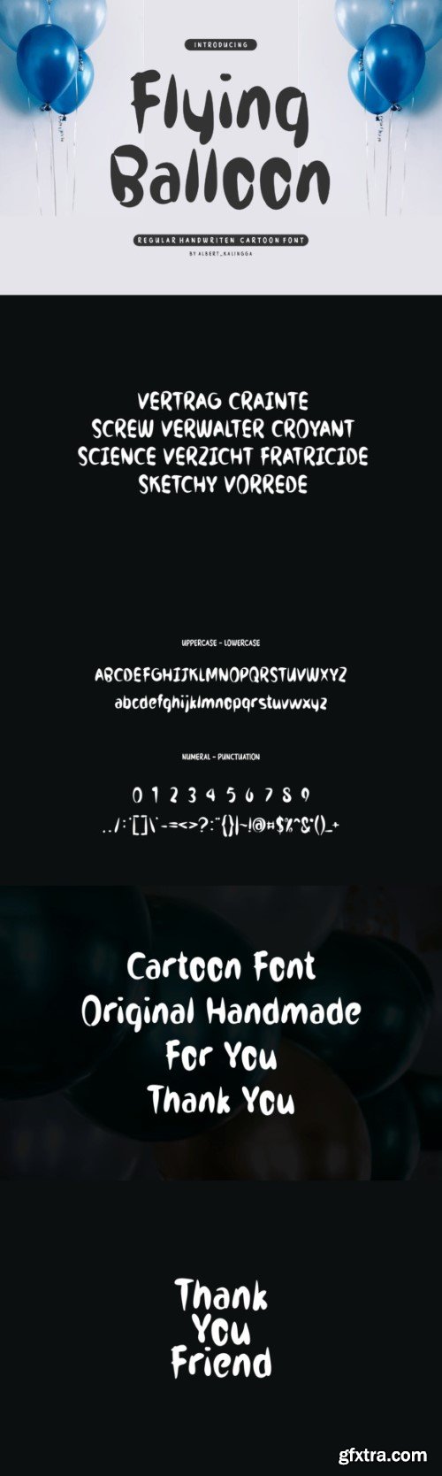 Flying Balloon Font