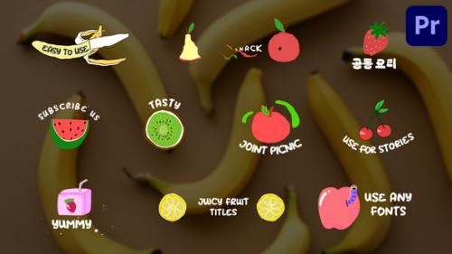 Videohive - Juicy Fruit Titles for Premiere Pro - 48542351 - 48542351