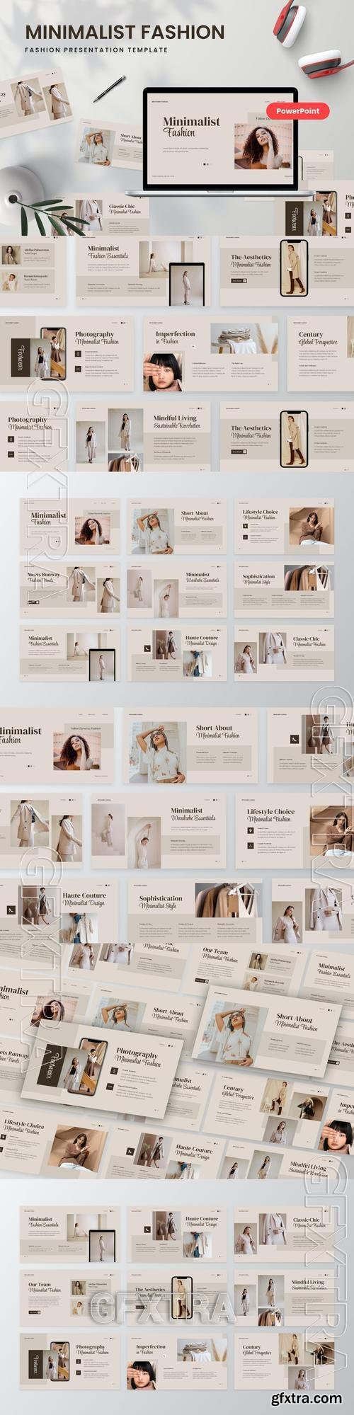 Minimalist Fashion PowerPoint Template 74DE2QT