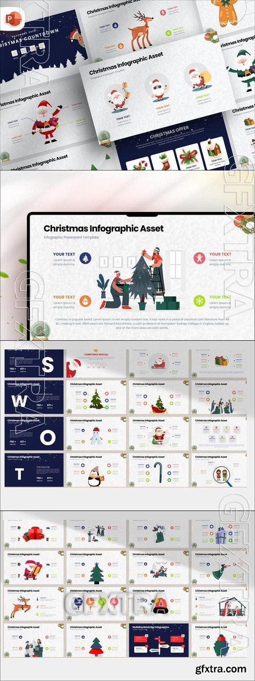 Christmas Slide Infographic PowerPoint Template BCKFQUZ