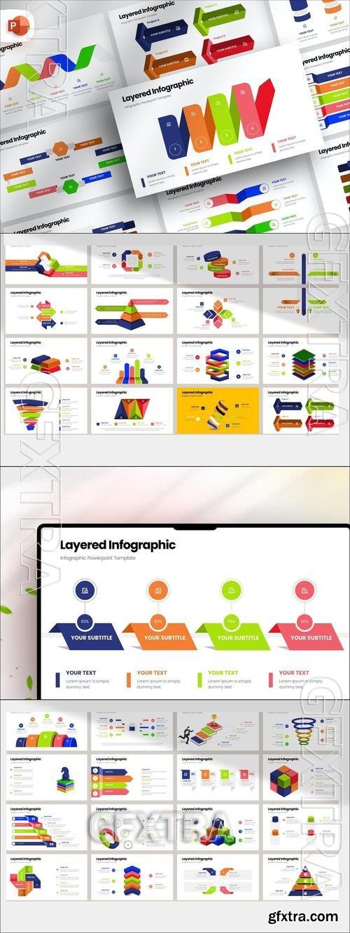 Creative Process Infographic PowerPoint Template BVRMNLK