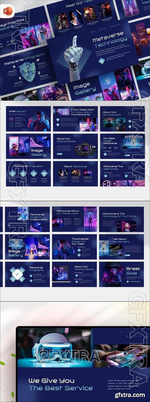 Metaverse PowerPoint Template FNMQRCS