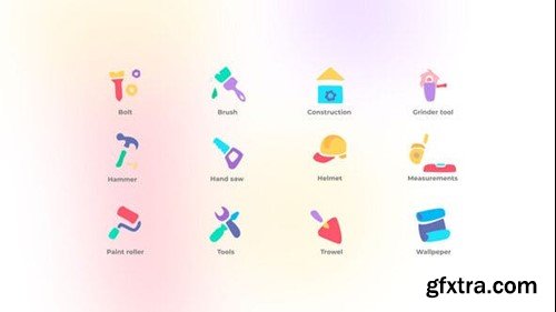 Videohive Repair Home - Icons Set 48918632