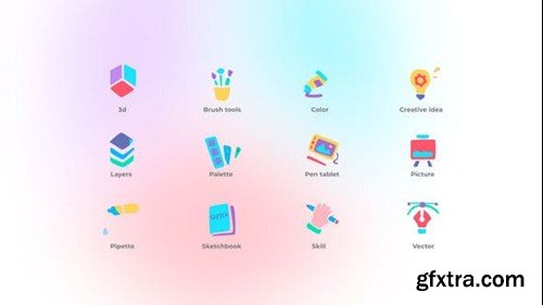 Videohive Designer - Icons Set 48918401