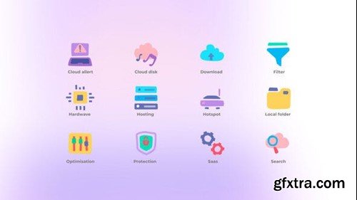 Videohive Cloud Computing - Icons Set 48918296