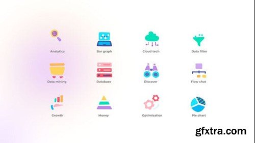 Videohive Data Analysis - Icons Set 48918363