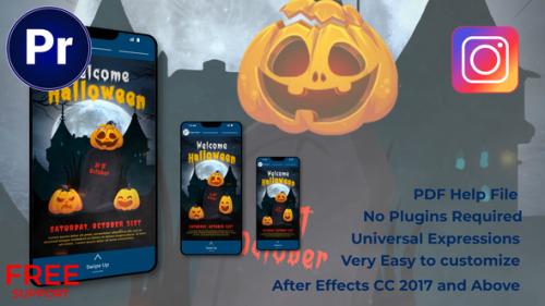 Videohive - Happy Halloween Stories MOGRT - 48558173 - 48558173