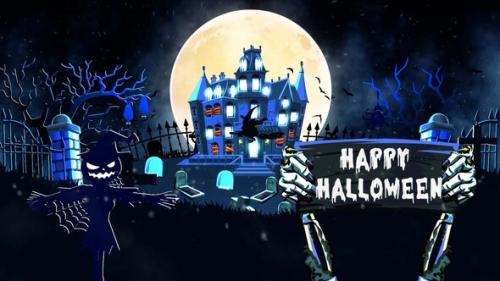 Videohive - Happy Halloween Intro MOGRT - 48564475 - 48564475