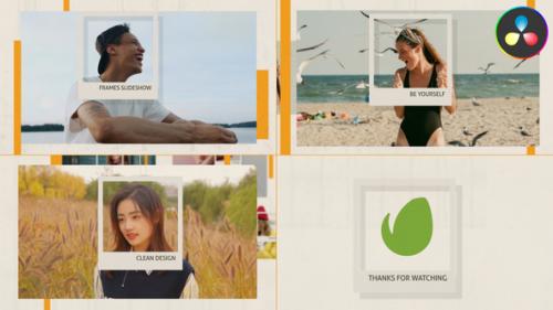 Videohive - Frames Slideshow for DaVinci Resolve - 48569841 - 48569841