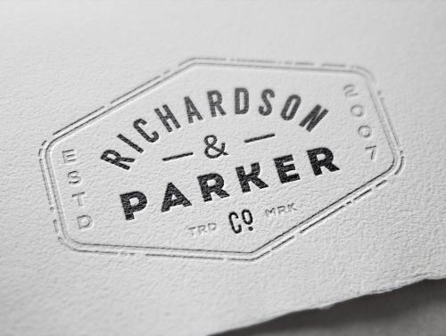 Letterpress Logo Mockup - 121766987