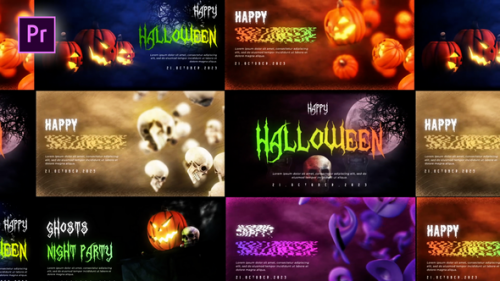 Videohive - Halloween Spooky Greeting Pack - 48572155 - 48572155