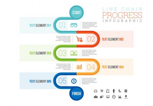 Finish Linfe Element Progress Tracker Infographic - 122878867