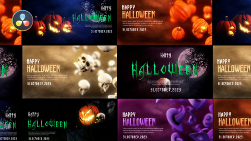 Videohive - Halloween Spooky Greeting Pack - 48573158 - 48573158