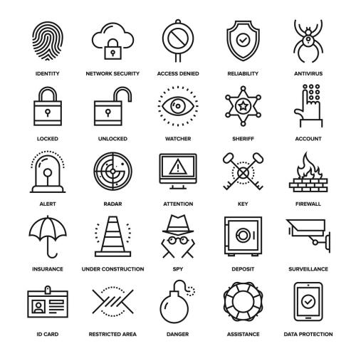 Security and Protection Icons Set 02 - 123293812