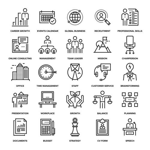 Corporate Business Icons Set 02 - 123293851