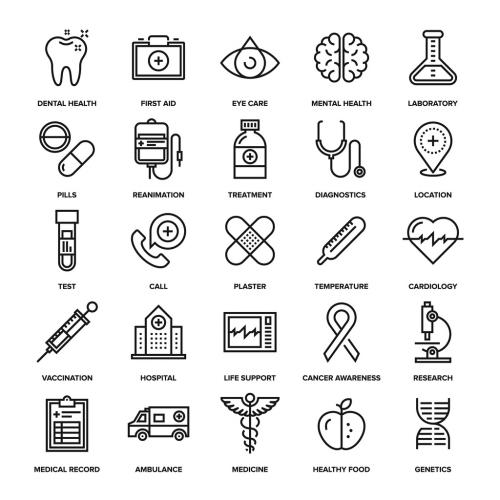 Healthcare and Medicine Icons Set 04 - 123293887