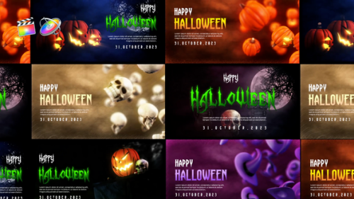 Videohive - Halloween Spooky Greeting Pack - 48574417 - 48574417