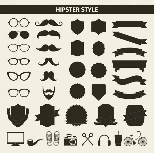 39 Trendy Lifestyle Product and Item Silhouette Icons - 124166973