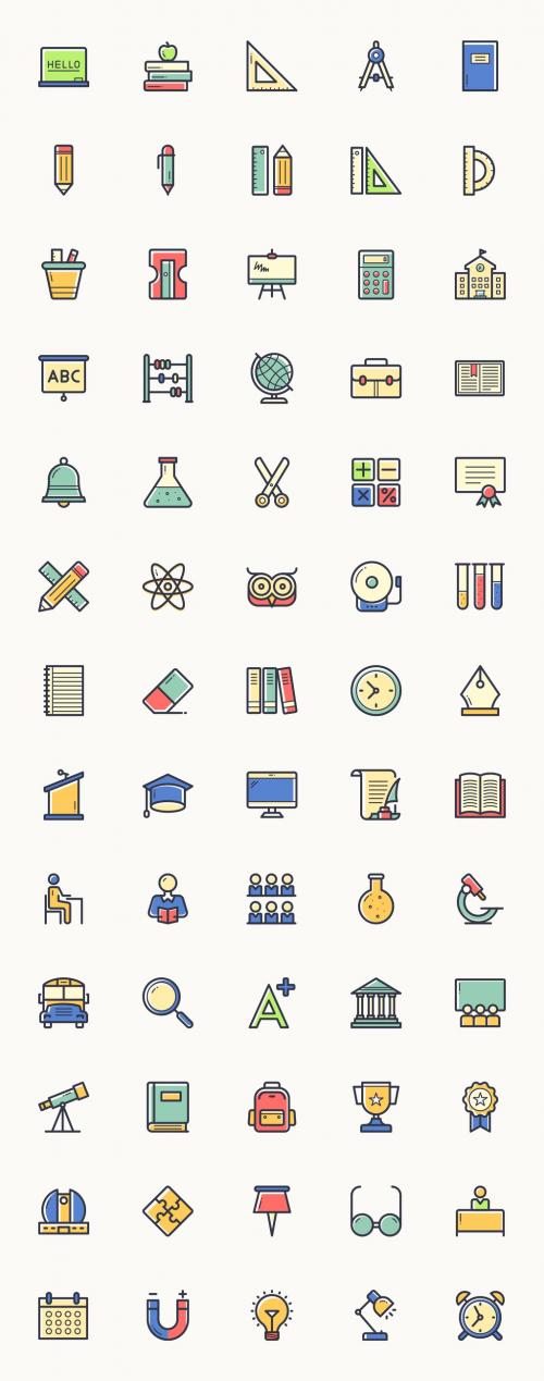 Back to School Icons - 125400215