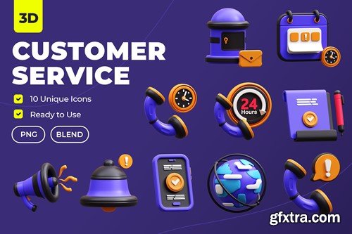 Customer Service 3D Illustration L5NATXP