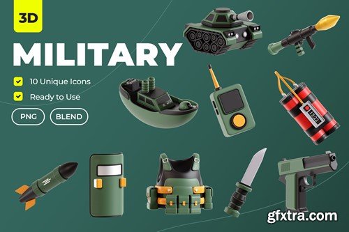 Military 3D Illustration ZA97P6V